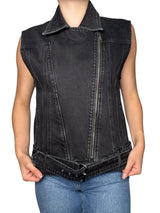 Chaqueta Denim Black sin mangas