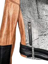 Chaqueta Estilo Biker Cuero