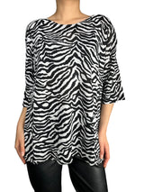 Polera Tejida Cebra