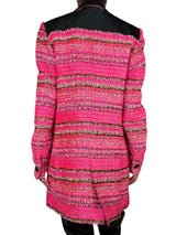 Abrigo Tweed Fucsia
