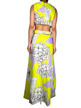 Vestido Flores Cut Out