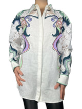 Camisa Lino Encaje