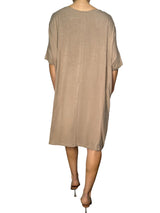 Vestido Tina Camel Oversize