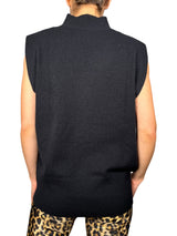 Sweater sin mangas hombreras