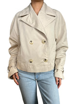 Trench Crop Doble Botonadura