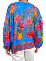 Blusa Blue Tropical Tapestry