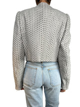 Chaqueta Crop Rejilla