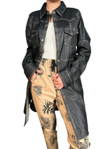 Chaqueta Efecto Desgaste Cuero