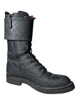 Botas Combat Quilted con Hebillas