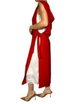 Vestido Lazo Lateral Bicolor