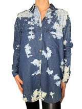 Blusa Denim Tachas
