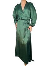 Vestido Wrap Satinado