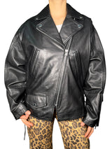 Chaqueta Cuero Estilo Biker