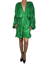 Vestido Plisado Con Lentejuelas