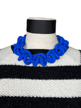 Collar Trenzado Azul