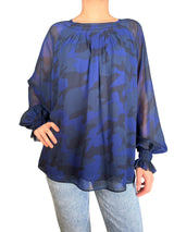 Blusa Mangas Traslucida