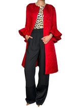 Chaqueta Larga Jacquard