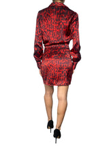 Vestido Camisero Cruzado Satén