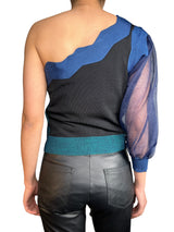 Blusa Broderie Asimétrica