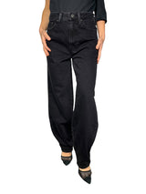 Pantalón Negro Textura Denim