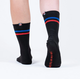 Calcetines Negro Tricolor Largo