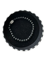 Pulsera Cuentas Negras Hombre