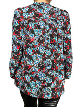 Blusa Seda Flores