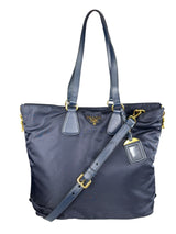 Cartera Azul Marino Tessuto