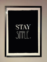 Cuadro Bordado Stay Simple