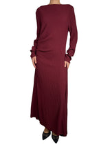 Vestido Maxi Burdeo