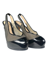 Tacones Slingback Cuero