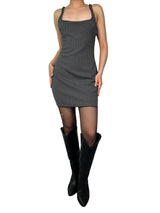 Vestido Lineas Gris
