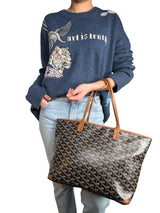 Cartera Goyardine Artois PM Noir Et Nat