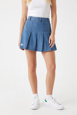 Falda Denim Tableada