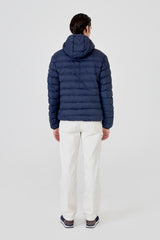 Parka Azul Con Capucha Hombre - Sin Batería