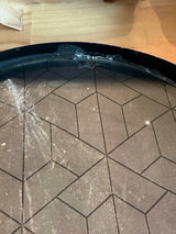 Bandeja Redonda de Metal Charcoal