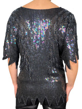 Blusa Puntas Lentejuelas