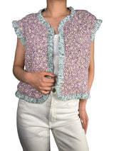 Chaqueta Flores Sin Mangas