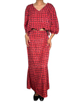 Falda Cuadros Jacquard