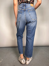 Jeans Straight High Rise Nevado