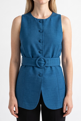Gilet Cuello Redondo Viscosa