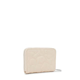 Monedero de piel beige TOUS Greta