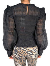 Blusa Negra Translucida