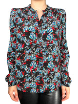 Blusa Seda Flores