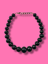 Collar Esferas Negro