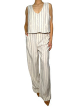 Gilet Lino Rayas