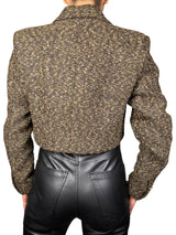Blazer Crop Botones