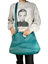 Bolso Cuero Turquesa