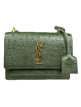 Cartera Cuero Verde