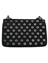 Bandolera Tessuto Grommet Wallet on Chain